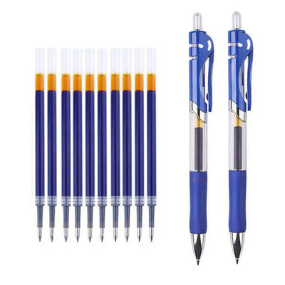 Set de pixuri cu gel Haile, cilindru retractabil, cerneală neagră/albastru/roșie pentru pictură scris 0,5 mm rezerve Rechizite de birou școlare Papetarie