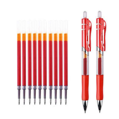 Set de pixuri cu gel Haile, cilindru retractabil, cerneală neagră/albastru/roșie pentru pictură scris 0,5 mm rezerve Rechizite de birou școlare Papetarie