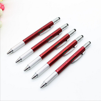 Daudzfunkciju lodīšu pildspalva. Skrūvgriezis, instruments, suports, līmenis, svari, lodīšu pildspalva, kapacitāte, reklāma