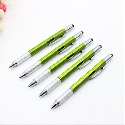 Daudzfunkciju lodīšu pildspalva. Skrūvgriezis, instruments, suports, līmenis, svari, lodīšu pildspalva, kapacitāte, reklāma