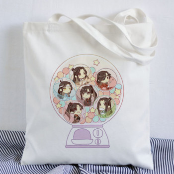 Tian Guan Ci Fu Anime Print Τσάντες Shopper Τσάντα αγορών Τσάντα Tote Τσάντα ώμου Καμβάς μεγάλης χωρητικότητας College Handbag Drop Shipping