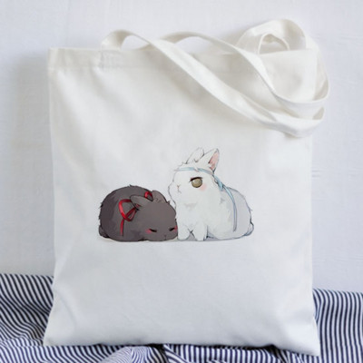 Tian Guan Ci Fu Anime Print Τσάντες Shopper Τσάντα αγορών Τσάντα Tote Τσάντα ώμου Καμβάς μεγάλης χωρητικότητας College Handbag Drop Shipping