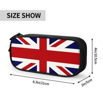 Union Jack Flag Of The UK Korean Pencil Case Boy Girl Μεγάλης χωρητικότητας πουγκί μολυβιών Students Stationery