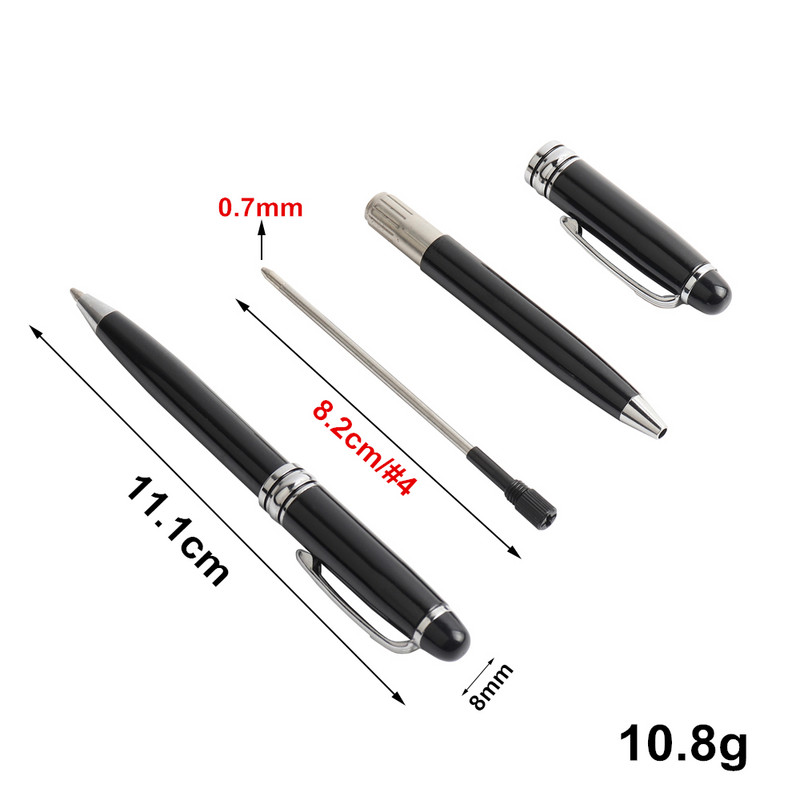 2 vnt. Mini metalinis patvarus tušinukas, besisukantis kišeninio dydžio rašiklis Nešiojamas tušinukas mažas aliejinis rašiklis Išskirtinis rašymo įrankis