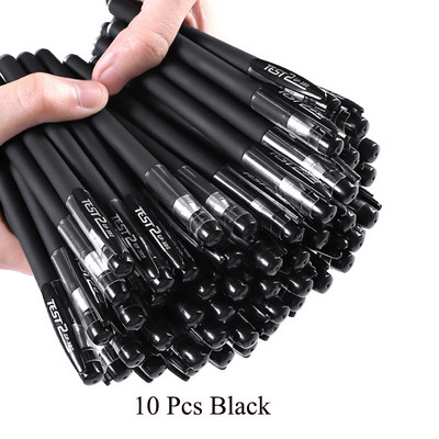 Set de rezerve de ace de pixuri cu gel de 23 buc Rechizite școlare Negru Albastru Roșu Vârf de cerneală 0,5 mm Pix non-toxic Papetărie pentru studenți de birou