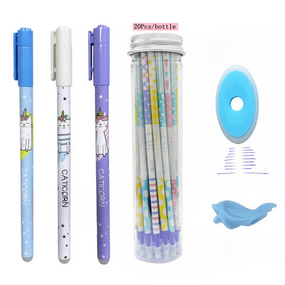 25 kom/set slatka izbrisiva gel olovka za dopune šipka 0,5 mm periva čarobna izbrisiva olovka za djevojčice Školska uredska olovka Kawaii pribor za darove