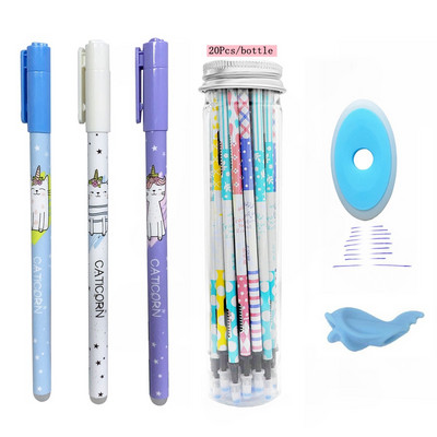 25 kom/set slatka izbrisiva gel olovka za dopune šipka 0,5 mm periva čarobna izbrisiva olovka za djevojčice Školska uredska olovka Kawaii pribor za darove