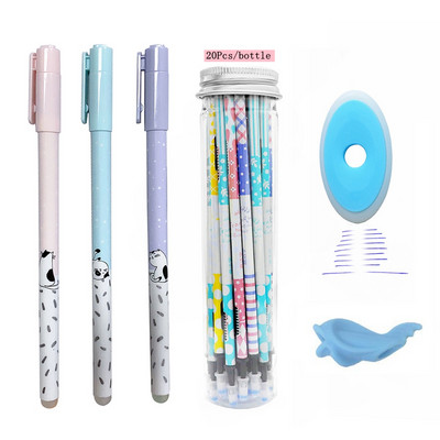 25 kom/set slatka izbrisiva gel olovka za dopune šipka 0,5 mm periva čarobna izbrisiva olovka za djevojčice Školska uredska olovka Kawaii pribor za darove
