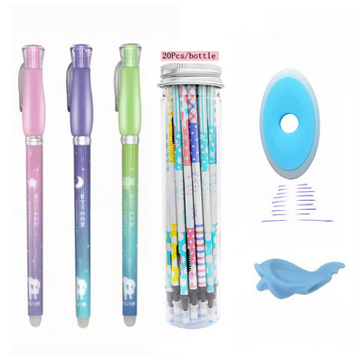 25 kom/set slatka izbrisiva gel olovka za dopune šipka 0,5 mm periva čarobna izbrisiva olovka za djevojčice Školska uredska olovka Kawaii pribor za darove