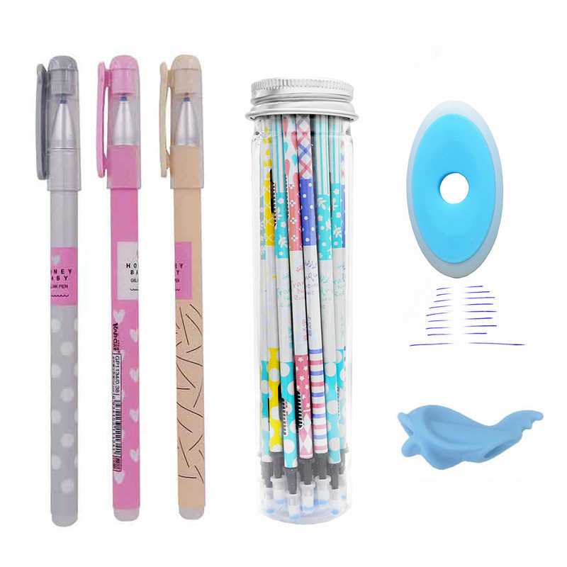 25 kom/set slatka izbrisiva gel olovka za dopune šipka 0,5 mm periva čarobna izbrisiva olovka za djevojčice Školska uredska olovka Kawaii pribor za darove