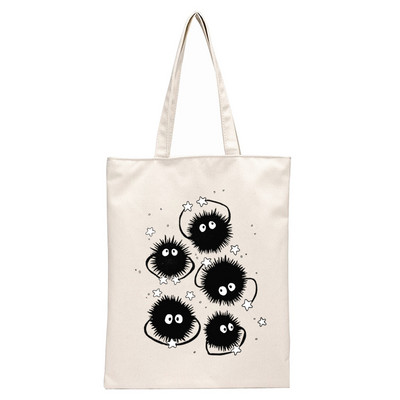 Torba za višekratnu kupnju bez lica bezličnog ispisa Ženske platnene velike torbe Eko torba s printom Torbe za kupnju na rame