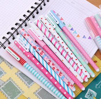 10 τμχ/Σετ Color Pen Flower Animal Starry Star Sweet Flora Colored Gel Pen 0,5mm Cute Pens for School Kawaii Korean Stationary