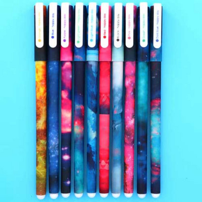 10 τμχ/Σετ Color Pen Flower Animal Starry Star Sweet Flora Colored Gel Pen 0,5mm Cute Pens for School Kawaii Korean Stationary