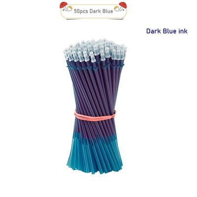 2+50 kom/set Gel olovka s plavom crnom tintom od 0,5 mm Izbrisiva šipka za punjenje Izbrisiva olovka Periva ručka Gel olovka za pisanje u školi