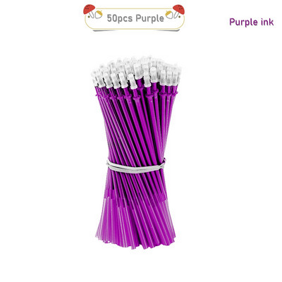 2+50 kom/set Gel olovka s plavom crnom tintom od 0,5 mm Izbrisiva šipka za punjenje Izbrisiva olovka Periva ručka Gel olovka za pisanje u školi