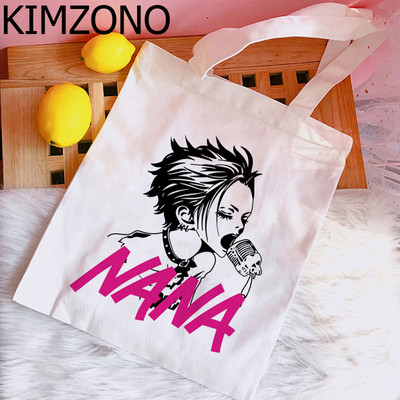 Nana Anime geantă de cumpărături pentru cumpărători, bolso de pânză, geantă de iută