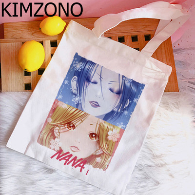 Nana Anime geantă de cumpărături pentru cumpărători, bolso de pânză, geantă de iută