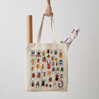 Women Shopper Exotic Bugs insects print Shopper Bag girl handbag Tote Shoulder Lady Bag