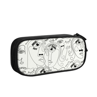 Κορεάτικες μολυβοθήκες Pablo Picasso Guernica για αγόρια Gilrs Προσαρμοσμένα έργα τέχνης Σχολική τσάντα στυλό κουτί μεγάλης χωρητικότητας