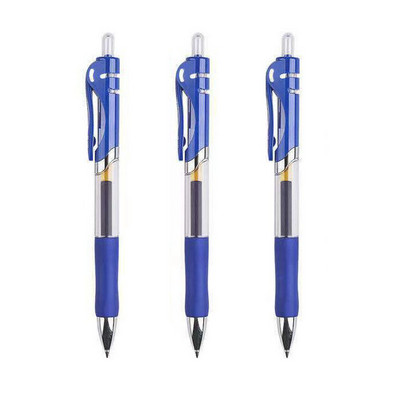 0,5 mm ievelkamu gēla pildspalvu komplekts, melns/sarkans/zils tintes lodīšu punkts rakstīšanai parakstu pildspalvu uzpildīšanai Biroja skolas piederumi Kancelejas piederumi