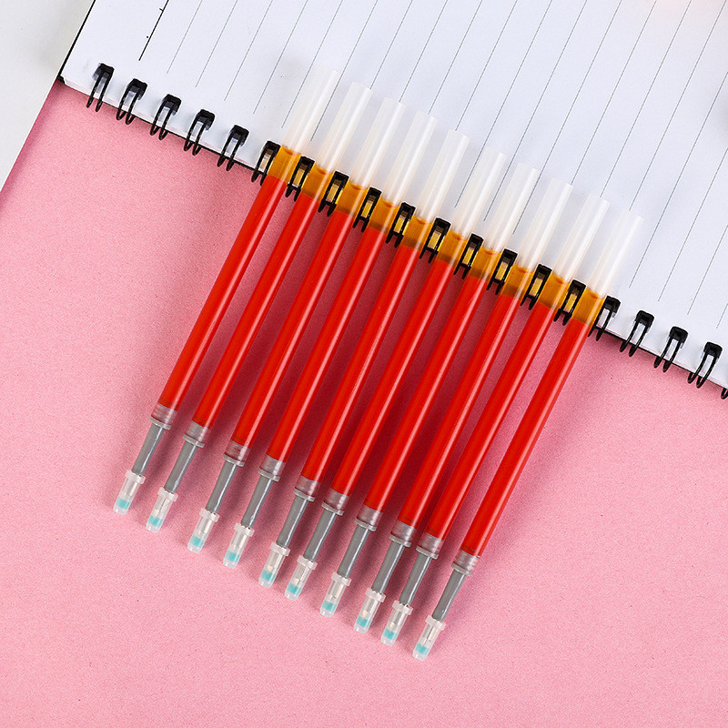 0,5 mm ievelkamu gēla pildspalvu komplekts, melns/sarkans/zils tintes lodīšu punkts rakstīšanai parakstu pildspalvu uzpildīšanai Biroja skolas piederumi Kancelejas piederumi