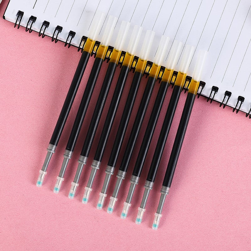 0,5 mm ievelkamu gēla pildspalvu komplekts, melns/sarkans/zils tintes lodīšu punkts rakstīšanai parakstu pildspalvu uzpildīšanai Biroja skolas piederumi Kancelejas piederumi