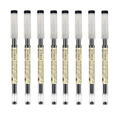 0,35 stilou cu cerneală gel negru albastru roșu pix cu bilă extra-fin tijă ac stil japonez uscare rapidă pentru papetărie școlară de birou