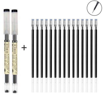 0,35 stilou cu cerneală gel negru albastru roșu pix cu bilă extra-fin tijă ac stil japonez uscare rapidă pentru papetărie școlară de birou