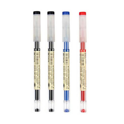 0,35 stilou cu cerneală gel negru albastru roșu pix cu bilă extra-fin tijă ac stil japonez uscare rapidă pentru papetărie școlară de birou
