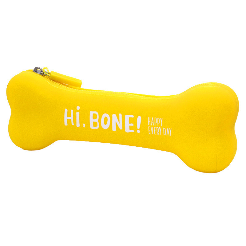 1 db robbanásszerű modellek cukorka színek csont alakú szilikagél ceruza kreatív ceruzadoboz diák tolltartó Aranyos iskolai kellékek