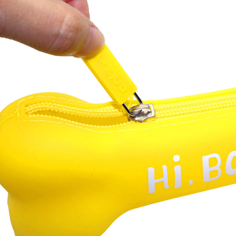 1 db robbanásszerű modellek cukorka színek csont alakú szilikagél ceruza kreatív ceruzadoboz diák tolltartó Aranyos iskolai kellékek