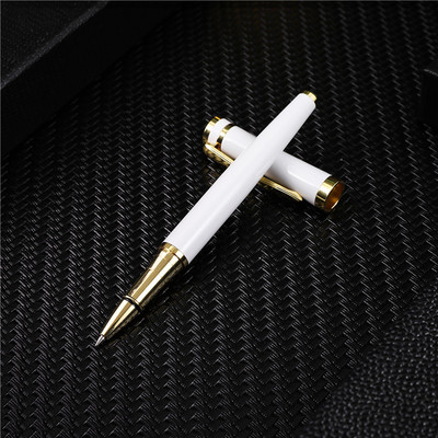 Luksusa sudraba pārklājums Lodīšu pildspalva Metāla lodīšu pildspalvas skolai Vulpen Kancelejas preču plūme Penna stilografica Vulpen boligrafo 03732