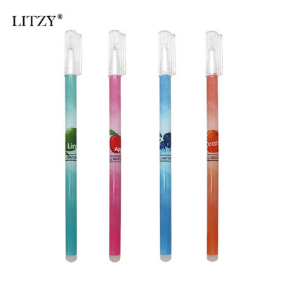 4Pcs/set Unicorn Erasable Gel Pen 0.5mm Kawaii Blue Black Ink Pensage Ručka za pisanje za školske uredske potrepštine