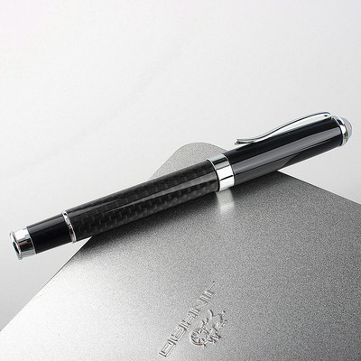 Πολυτελής ποιότητας μαύρη ίνα Επαγγελματικά στυλό Rollerball New School φοιτητική γραφική ύλη Προμήθειες στυλό μελάνι