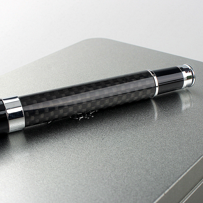 Πολυτελής ποιότητας μαύρη ίνα Επαγγελματικά στυλό Rollerball New School φοιτητική γραφική ύλη Προμήθειες στυλό μελάνι