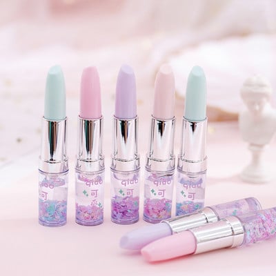 Creative Pen Lipstick Shape Glitter Gel Στυλό Quicksand 0,5mm Signature Pen Stationery Σχολικά προμήθειες γραφείου