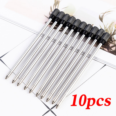 10PCS 70MM Crystal Pen Punjenje Kratko Punjenje 7CM Plavo Crna Metalna Pen Kemijska Pen Punjenje Školski pribor Uredski pribor