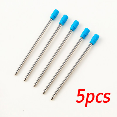 10PCS 70MM Crystal Pen Punjenje Kratko Punjenje 7CM Plavo Crna Metalna Pen Kemijska Pen Punjenje Školski pribor Uredski pribor