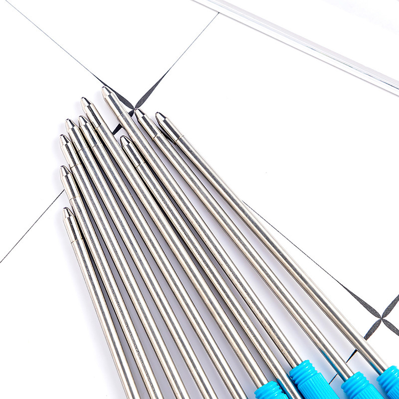 10PCS 70MM Crystal Pen Punjenje Kratko Punjenje 7CM Plavo Crna Metalna Pen Kemijska Pen Punjenje Školski pribor Uredski pribor