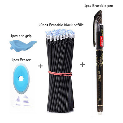 Haile Kawaii set tinte u boji Set izbrisljivih olovki s perivom drškom Kemijske olovke za ured Školski pribor Pismeni ispit Rezervni pribor