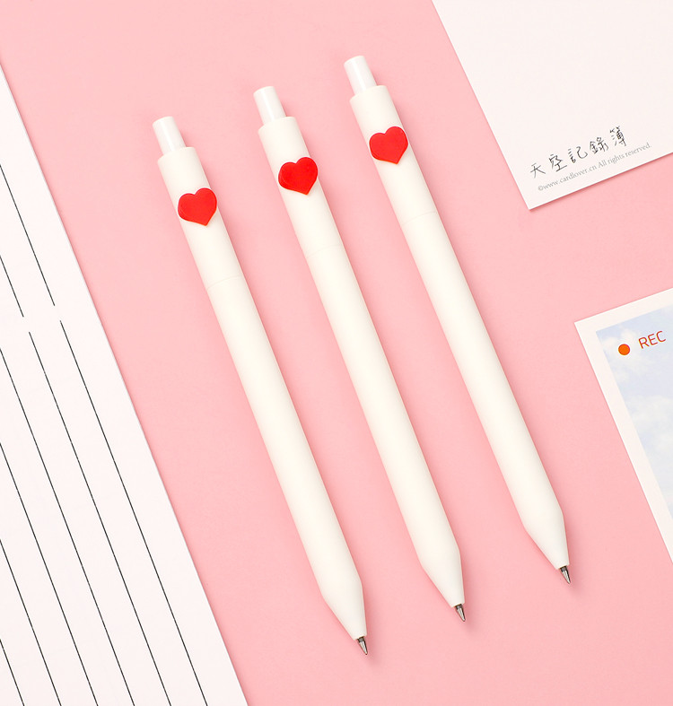 YOUPIN Kacogreen Kaco LOVE Gel Pen Sign Pen 0,5 mm pildspalva, melna tinte Lodīšu pildspalva, kodols, izturīga parakstīšanas pildspalva ABS plastmasas gluda tinte