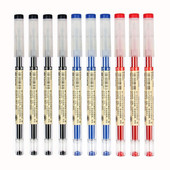 Gēla pildspalva 0,35 MM melna/zila/sarkana tintes uzpildes caurspīdīgs stienis roktura marķieru pildspalvām Skolas biroja parakstu rakstīšanai stacionāra