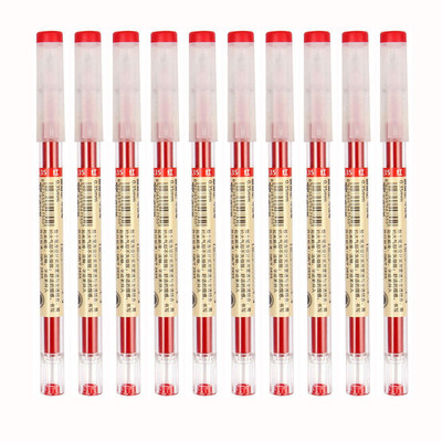 Gēla pildspalva 0,35 MM melna/zila/sarkana tintes uzpildes caurspīdīgs stienis roktura marķieru pildspalvām Skolas biroja parakstu rakstīšanai stacionāra