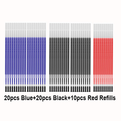 Gēla pildspalva 0,35 MM melna/zila/sarkana tintes uzpildes caurspīdīgs stienis roktura marķieru pildspalvām Skolas biroja parakstu rakstīšanai stacionāra
