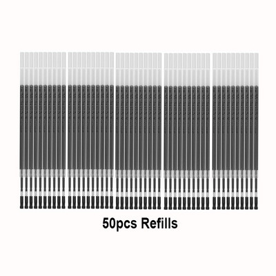 Gēla pildspalva 0,35 MM melna/zila/sarkana tintes uzpildes caurspīdīgs stienis roktura marķieru pildspalvām Skolas biroja parakstu rakstīšanai stacionāra