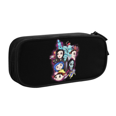 Slatke pernice za horor filmove za Noć vještica Coraline za djevojčice i dječake, torba za olovke velikog kapaciteta, školski pribor