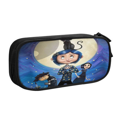 Slatke pernice za horor filmove za Noć vještica Coraline za djevojčice i dječake, torba za olovke velikog kapaciteta, školski pribor
