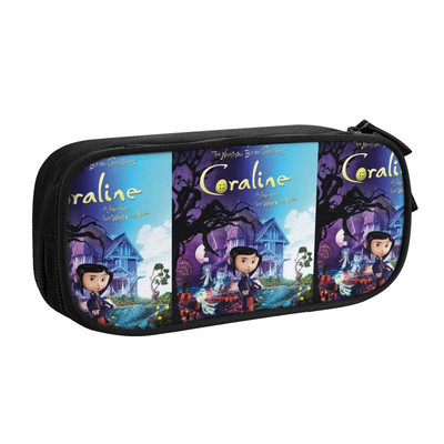 Slatke pernice za horor filmove za Noć vještica Coraline za djevojčice i dječake, torba za olovke velikog kapaciteta, školski pribor