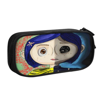 Slatke pernice za horor filmove za Noć vještica Coraline za djevojčice i dječake, torba za olovke velikog kapaciteta, školski pribor