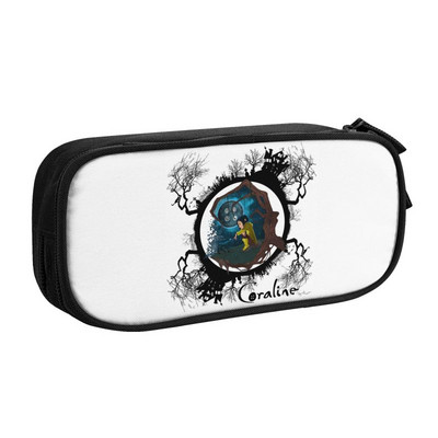 Slatke pernice za horor filmove za Noć vještica Coraline za djevojčice i dječake, torba za olovke velikog kapaciteta, školski pribor